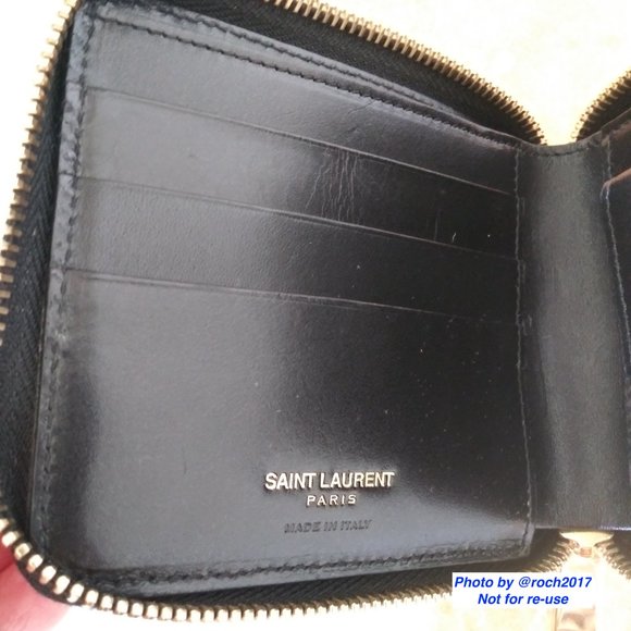 Saint Laurent  Paris Toile Monogram Compact Zip Around Wallet - Picture 3 of 12